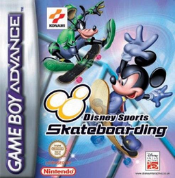 Disney Sports Skateboarding box art for GameBoy Advance